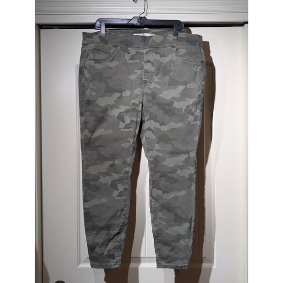 Sonoma Goods for Life Olive Camo Pull On Cotton Stretch Pant Women's Size 16W - Picture 11 of 11